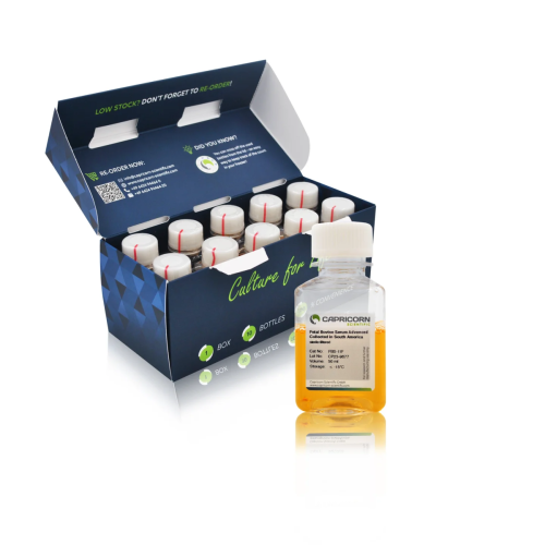 Mini packaging of Fetal Bovine Serum Advanced, Collected in South America