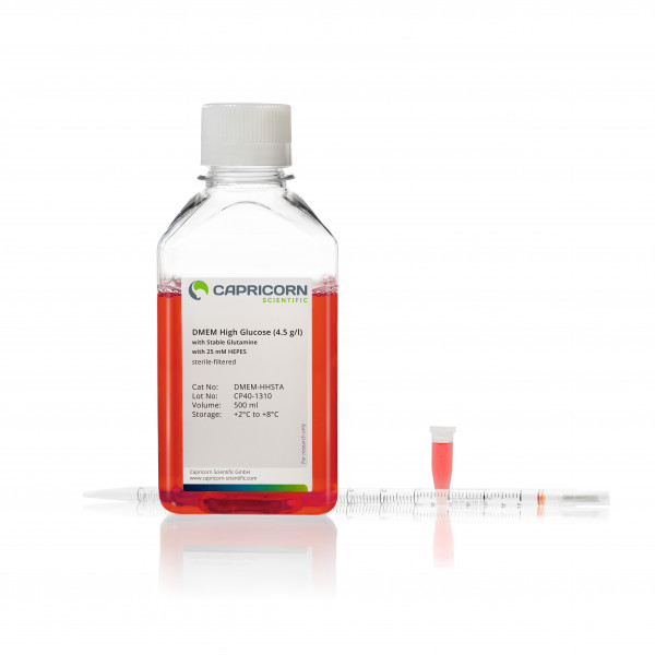 DMEM High Glucose (4.5 g/l), with Stable Glutamine, with 25 mM HEPES